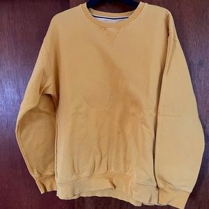 Mustard Yellow Crew Neck Sweatshirt